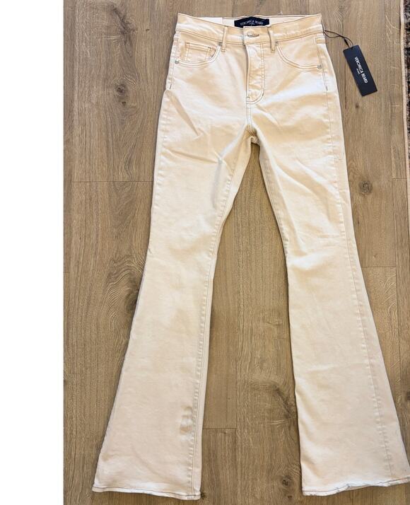 Veronica Beard Denim - NWT Veronica Beard Beverly High Rise Skinny Flare Jeans Ecru 28 Made USA